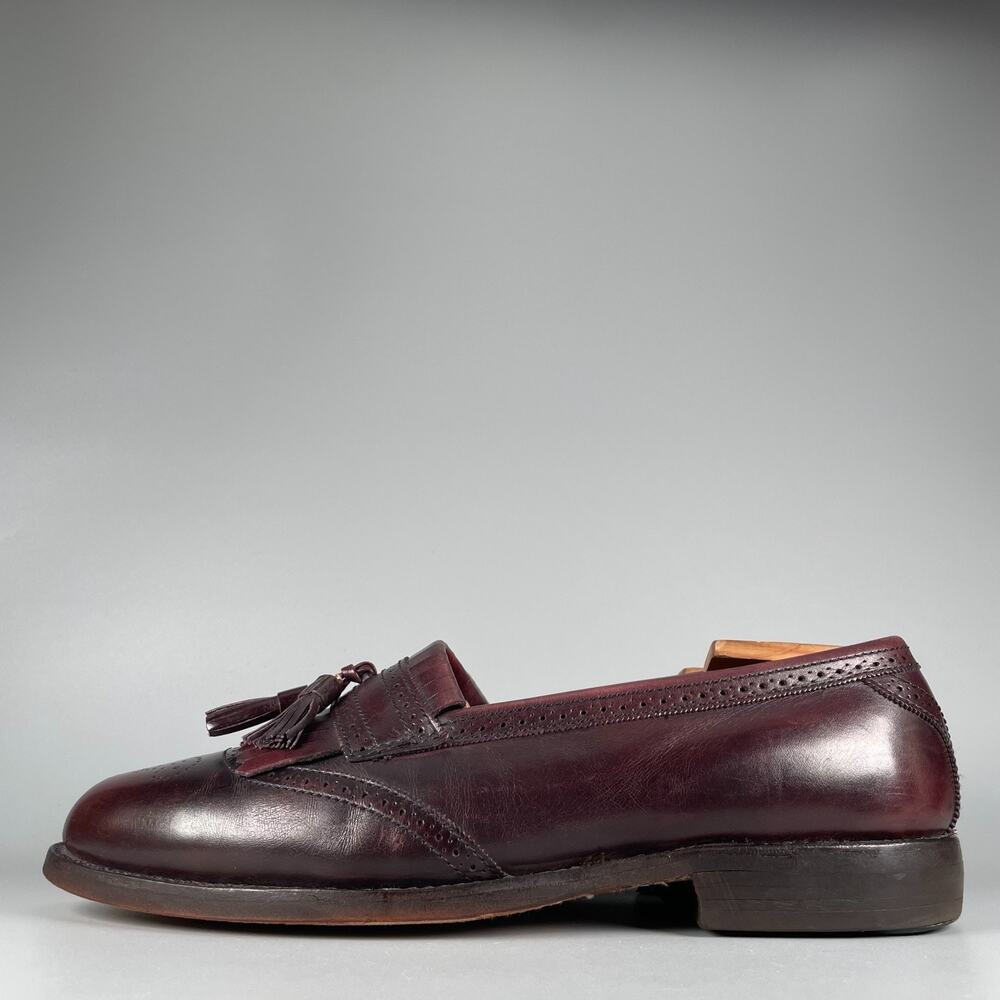 Allen Edmonds Men's Burgundy Tassel Loafers